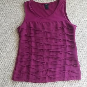 Ann Taylor Mixed Media Tank Top Size Large